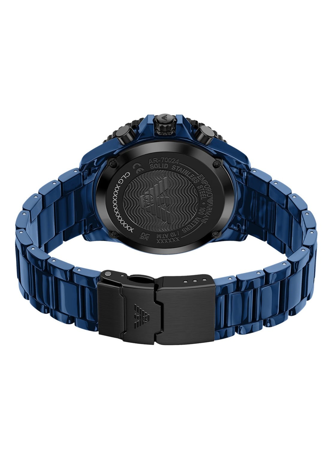 Armani Horloge AR70024 - detail 3 blauw