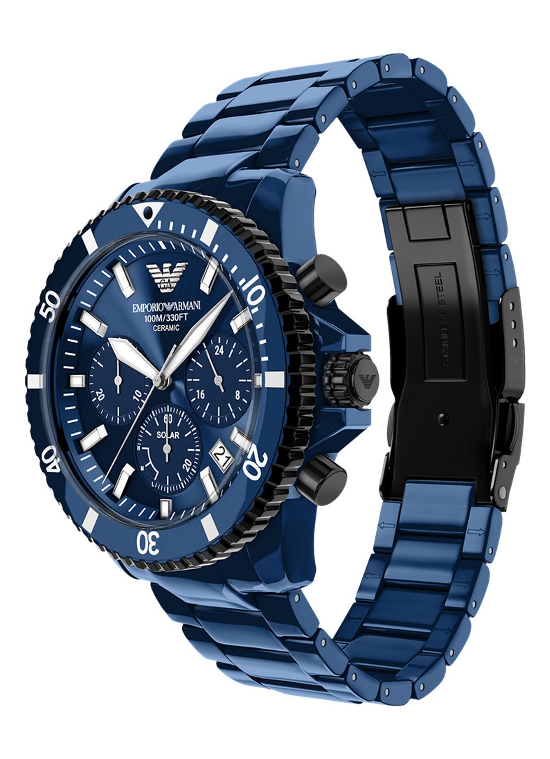 Armani Horloge AR70024 - detail 4 blauw