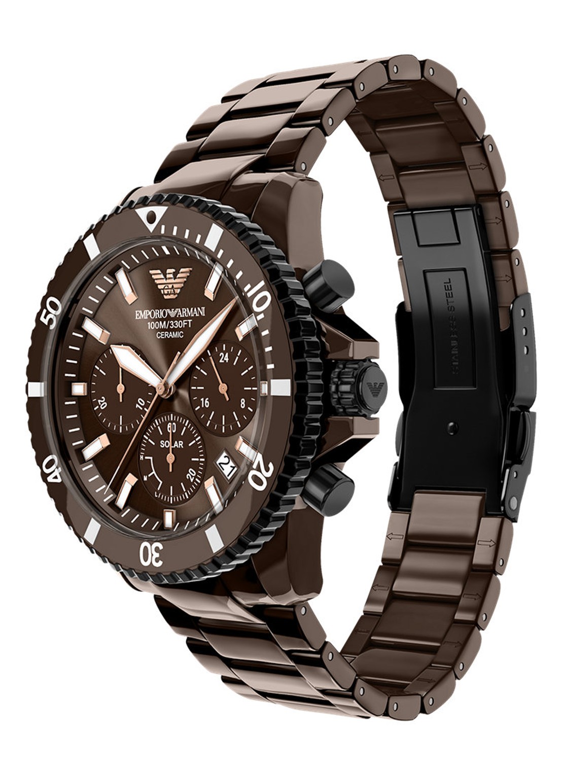 Armani Horloge AR70025 - detail 4 bruin