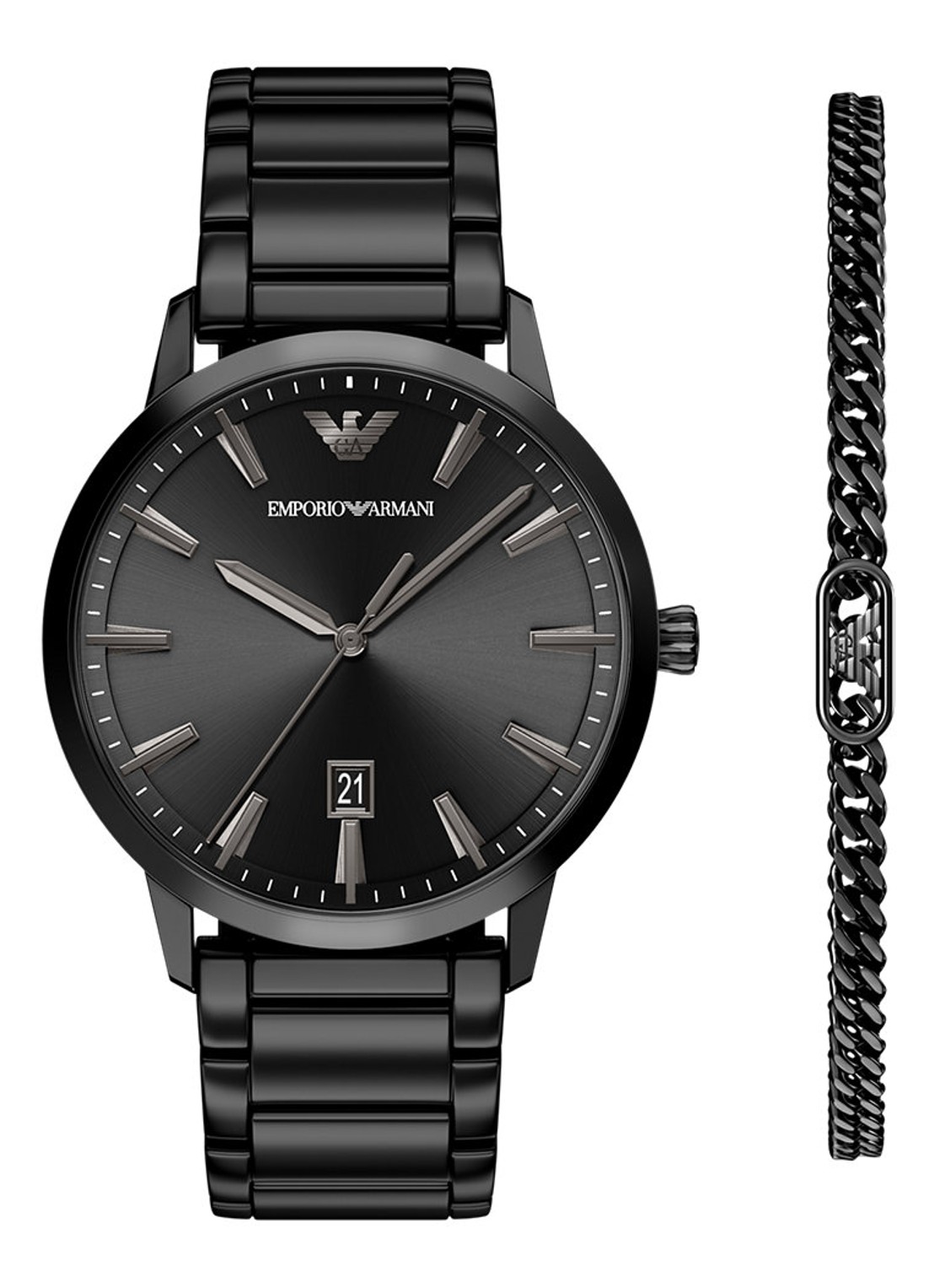 Armani Horloge AR70025 - voorkant 6 zwart