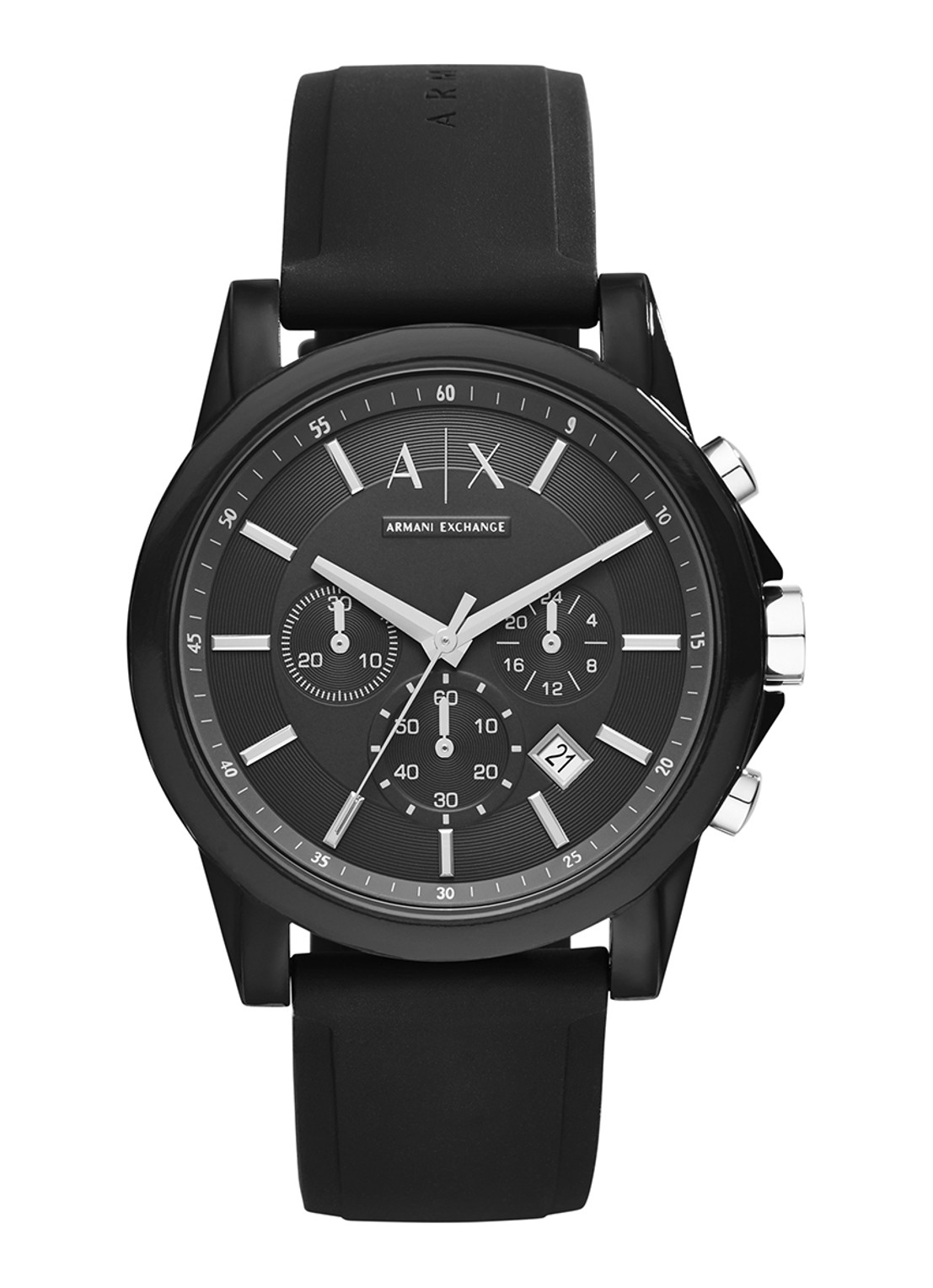 Armani Horloge AX1326 - voorkant 2 zwart