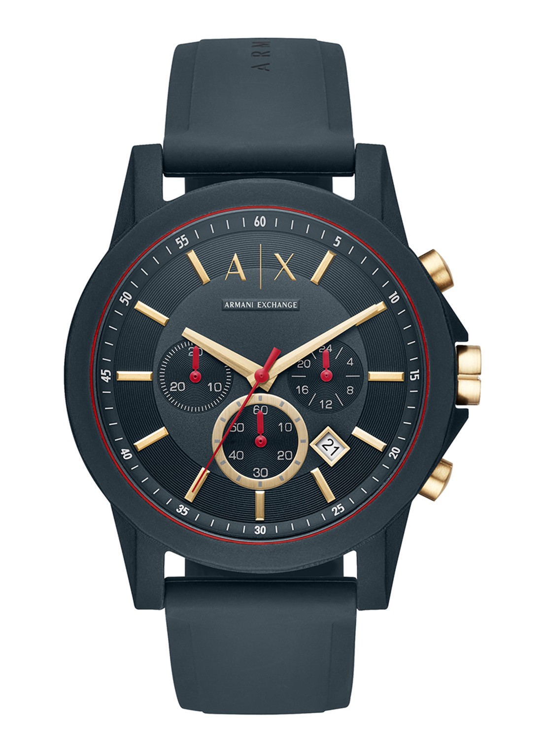 Armani Horloge AX1335 - voorkant zwart