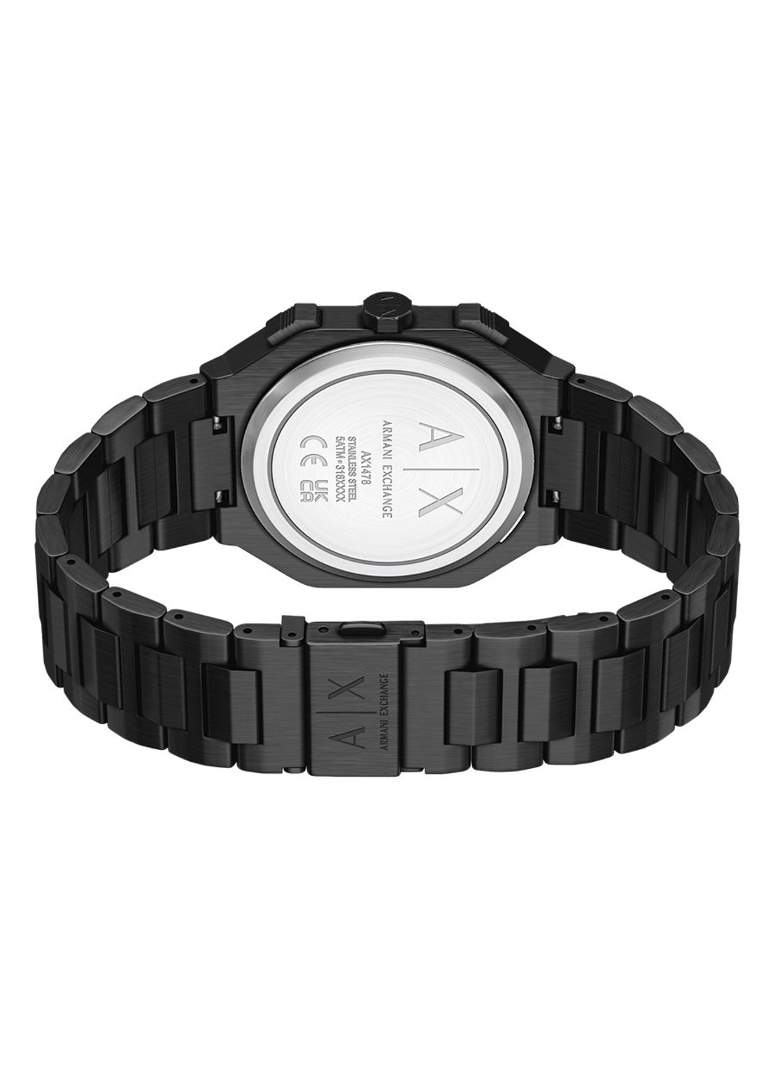 Armani Horloge AX1478 - detail 4 zwart