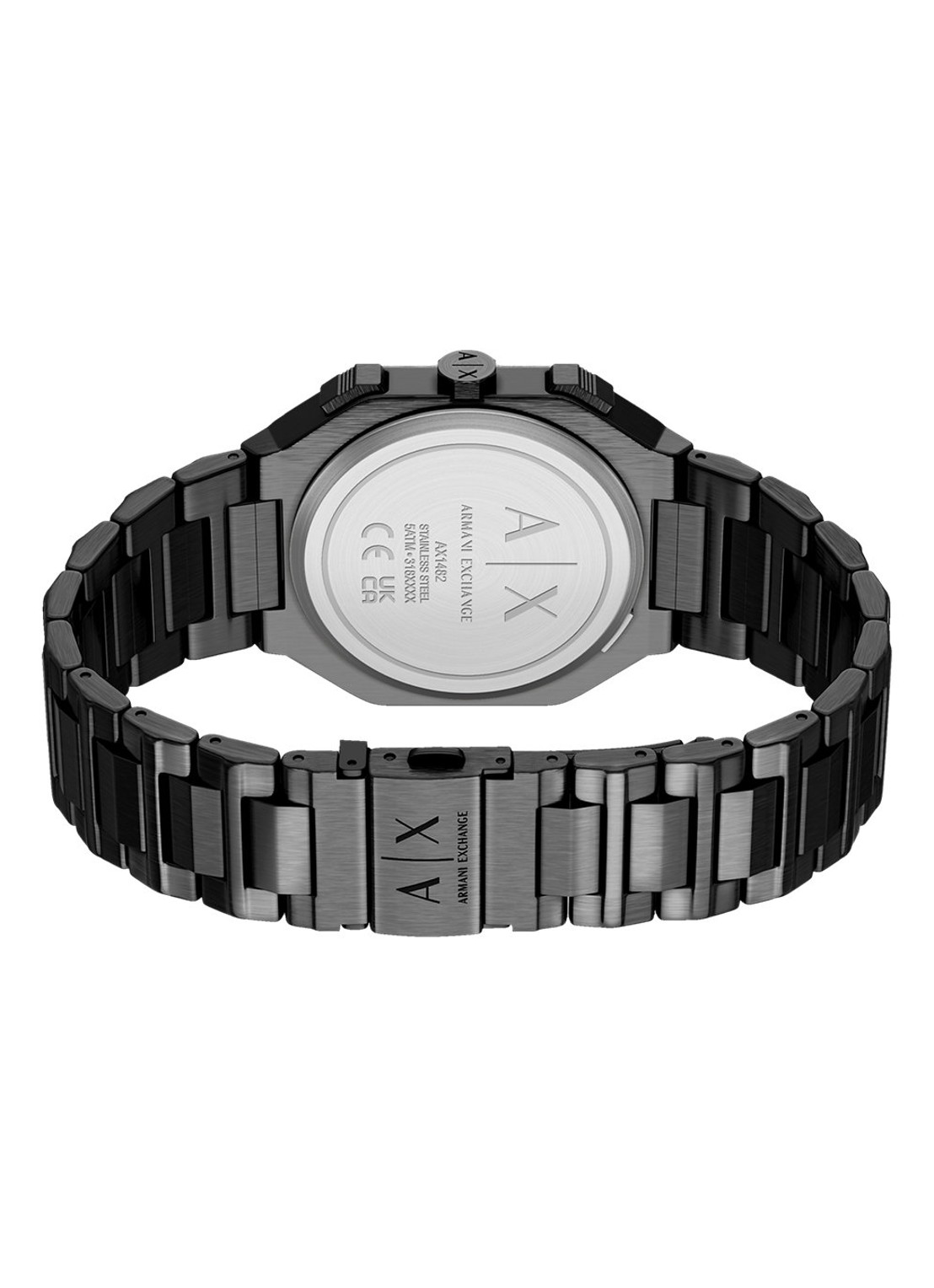 Armani Horloge AX1482 - detail 3 zwart