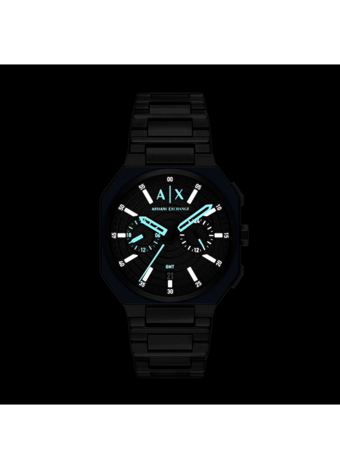Armani Horloge AX1482 - detail 4 zwart