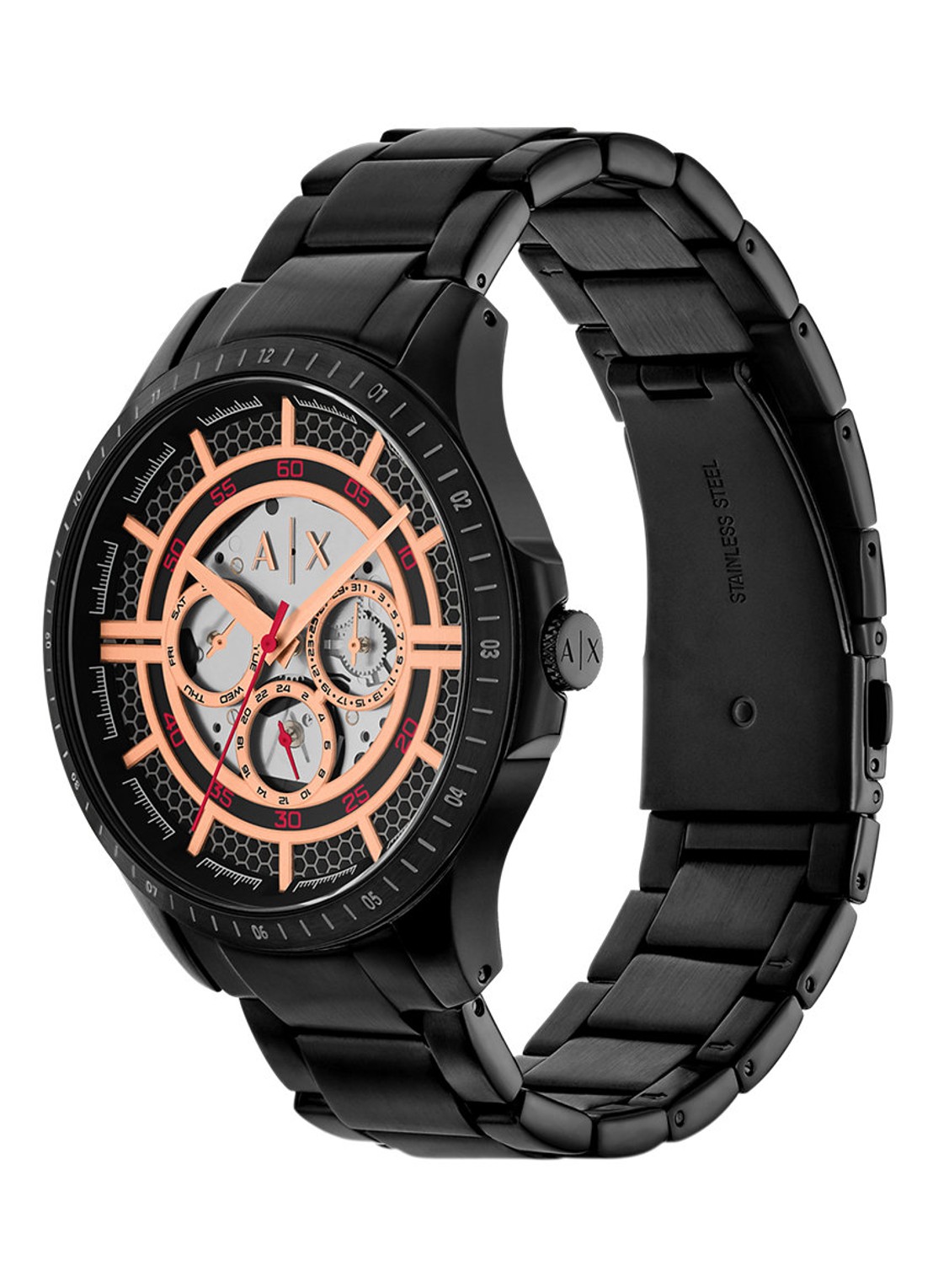 Armani Horloge AX2465 - detail 3 zwart