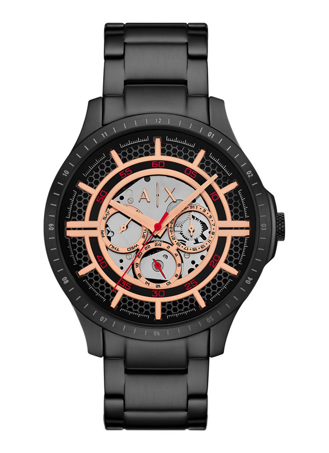 Armani Horloge AX2465 - voorkant 5 zwart