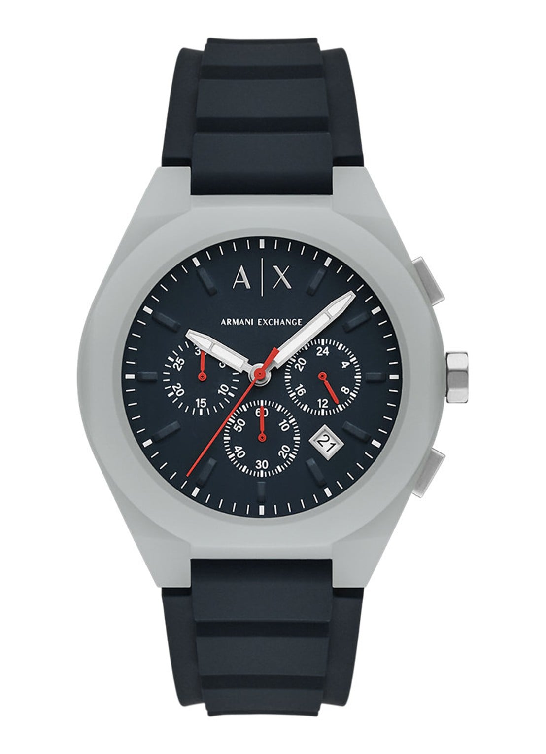 Armani Horloge AX4172 - voorkant zilver