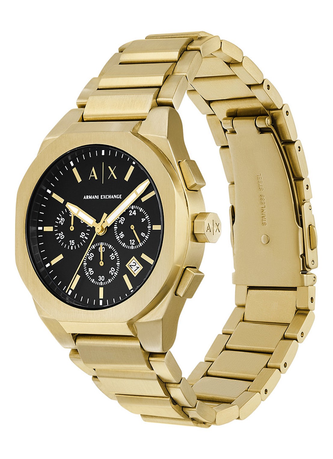 Armani Horloge AX4180 - detail 4 goud