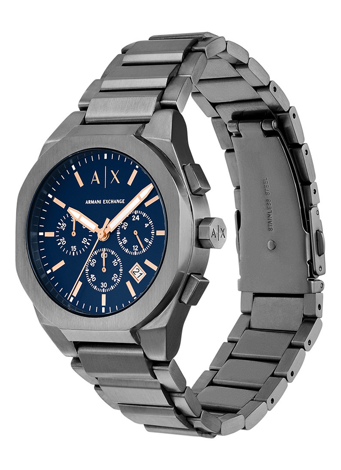 Armani Horloge AX4182 - detail 4 antraciet