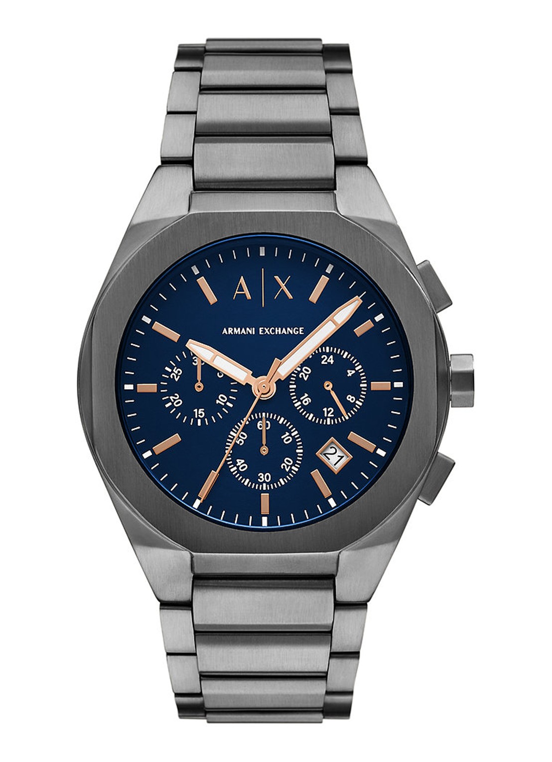 Armani Horloge AX4182 - voorkant antraciet