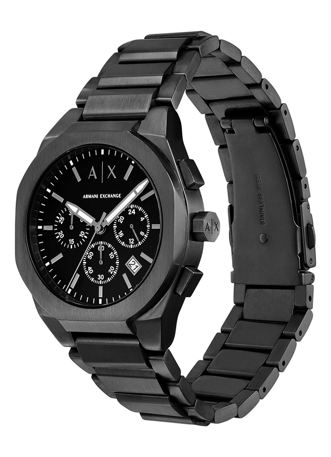 Armani Horloge AX4183 - detail 4 antraciet