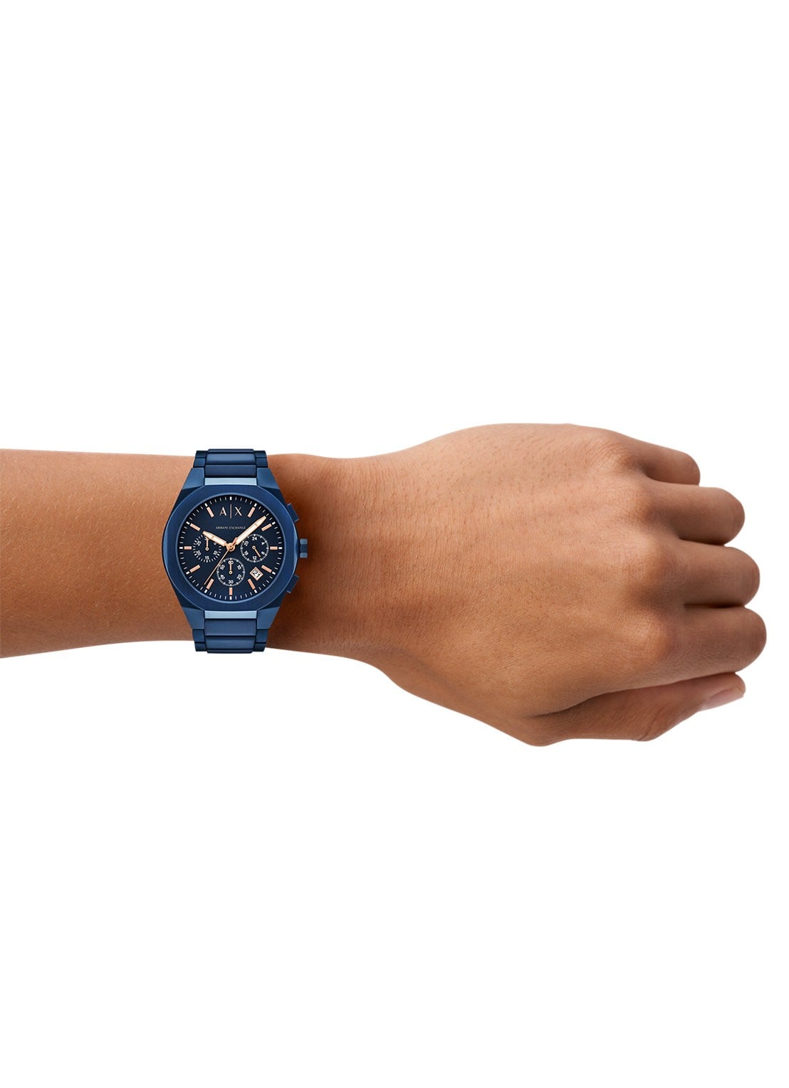 Armani Horloge AX4189 - detail 5 blauw