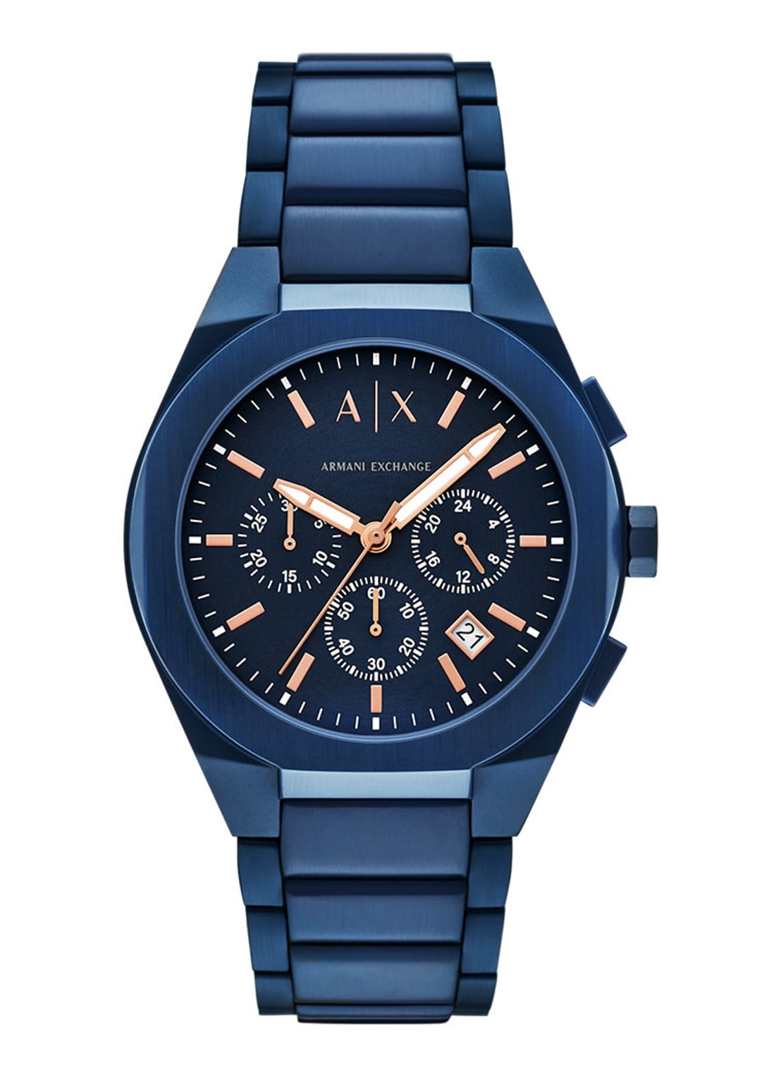 Armani Horloge AX4189 - voorkant blauw