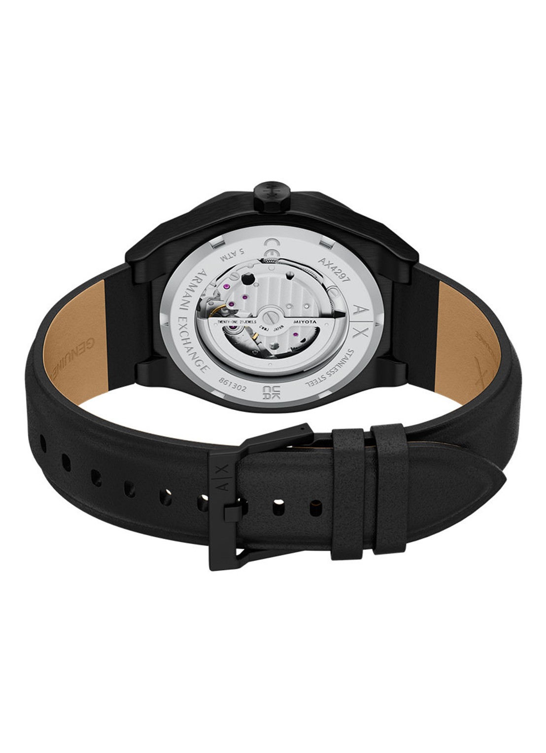 Armani Horloge AX4297 - detail 4 zwart