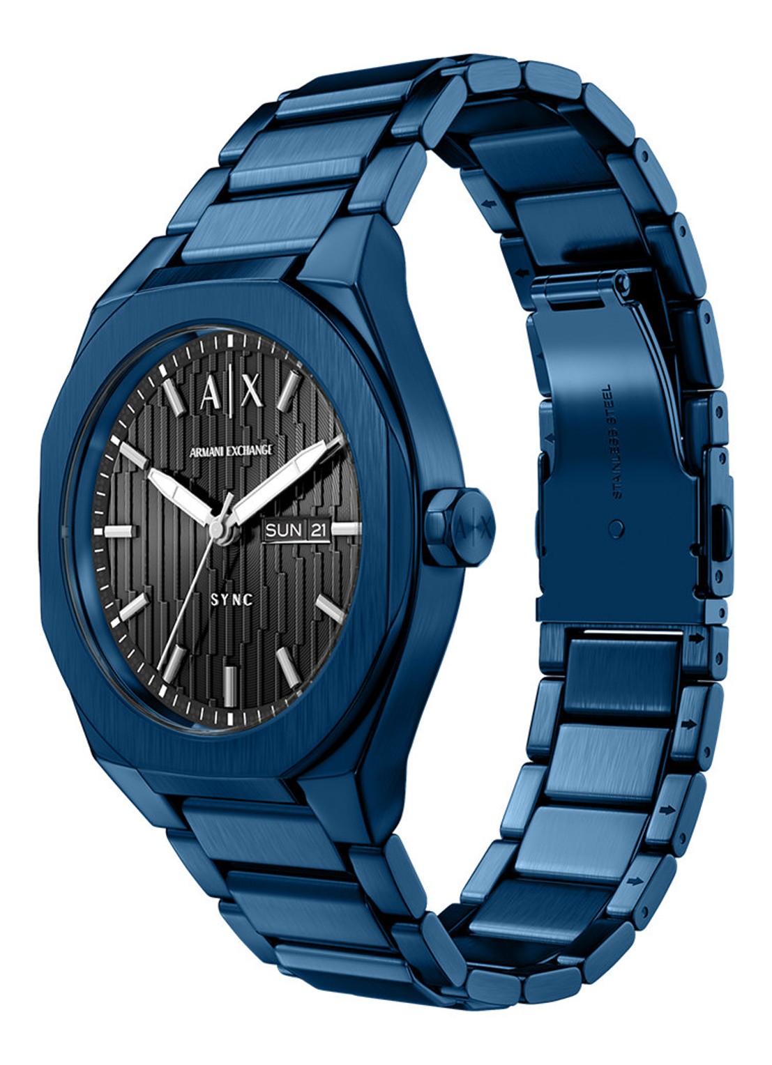 Armani Horloge AX4299 - detail 4 blauw
