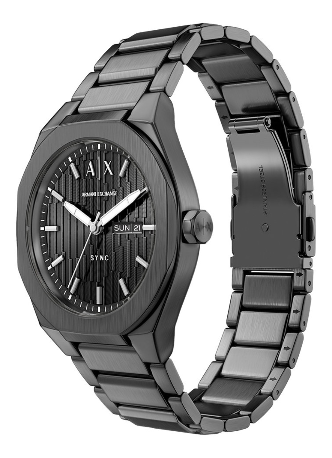 Armani Horloge AX4300 - detail 5 antraciet