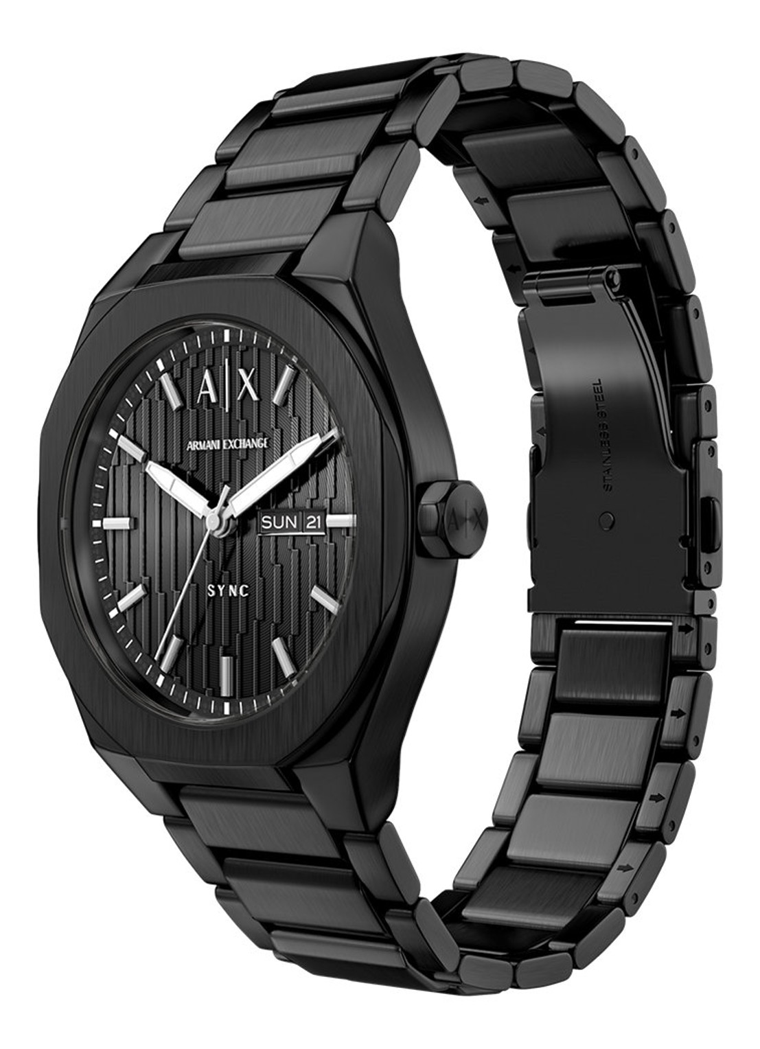 Armani Horloge AX4301 - detail 5 zwart
