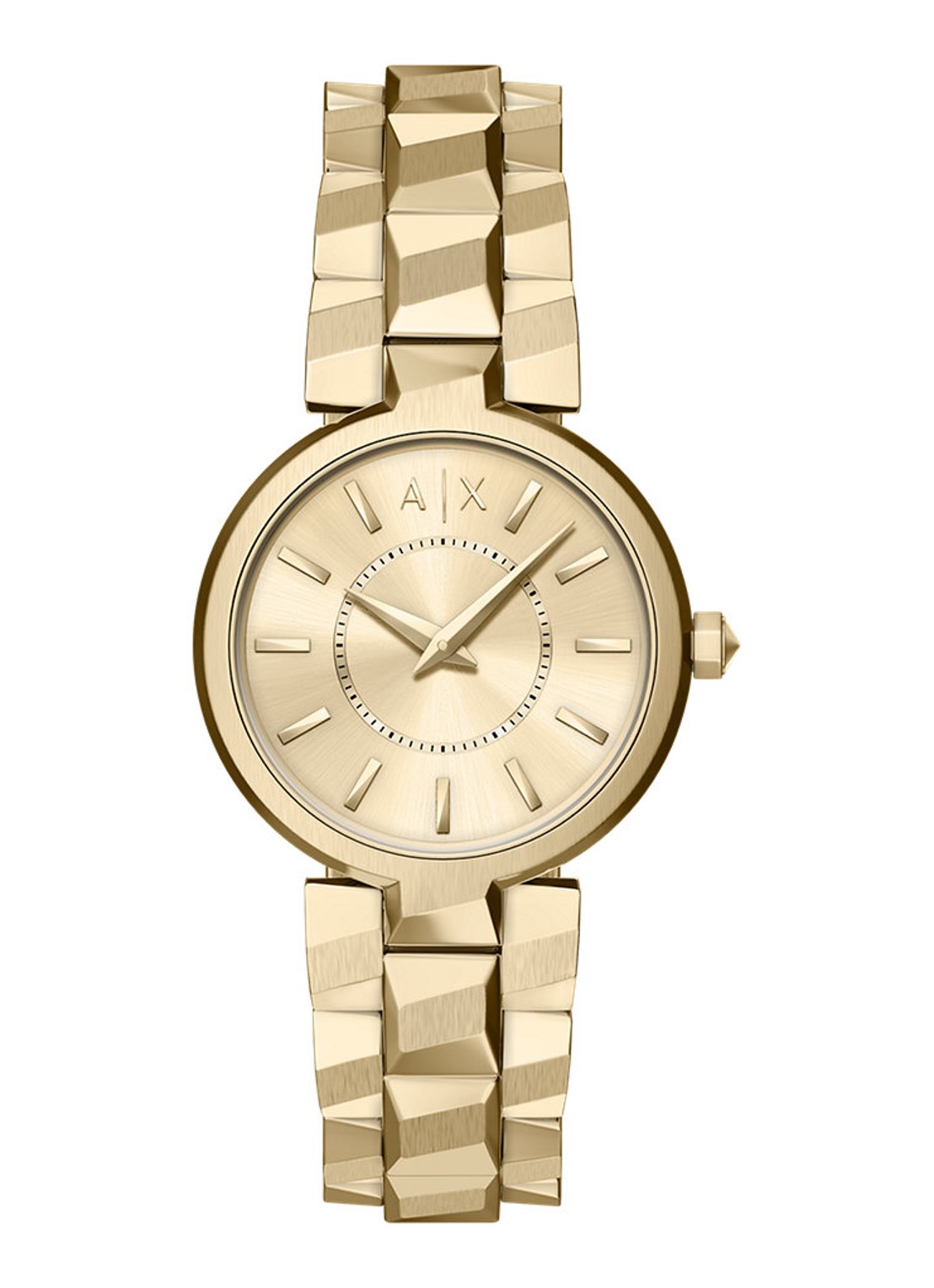 Armani Horloge AX4407 - voorkant goud
