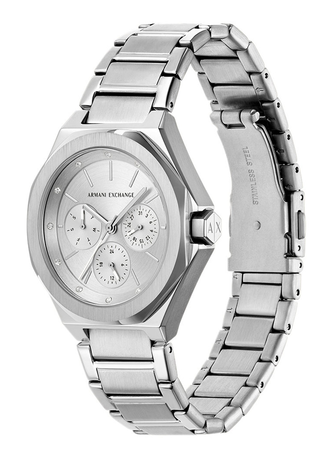 Armani Horloge AX4622 - detail 3 zilver