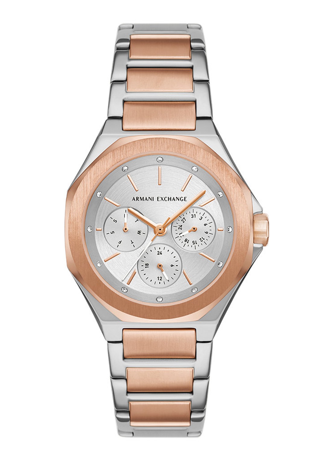 Armani Horloge AX4623 - voorkant 5 zilver