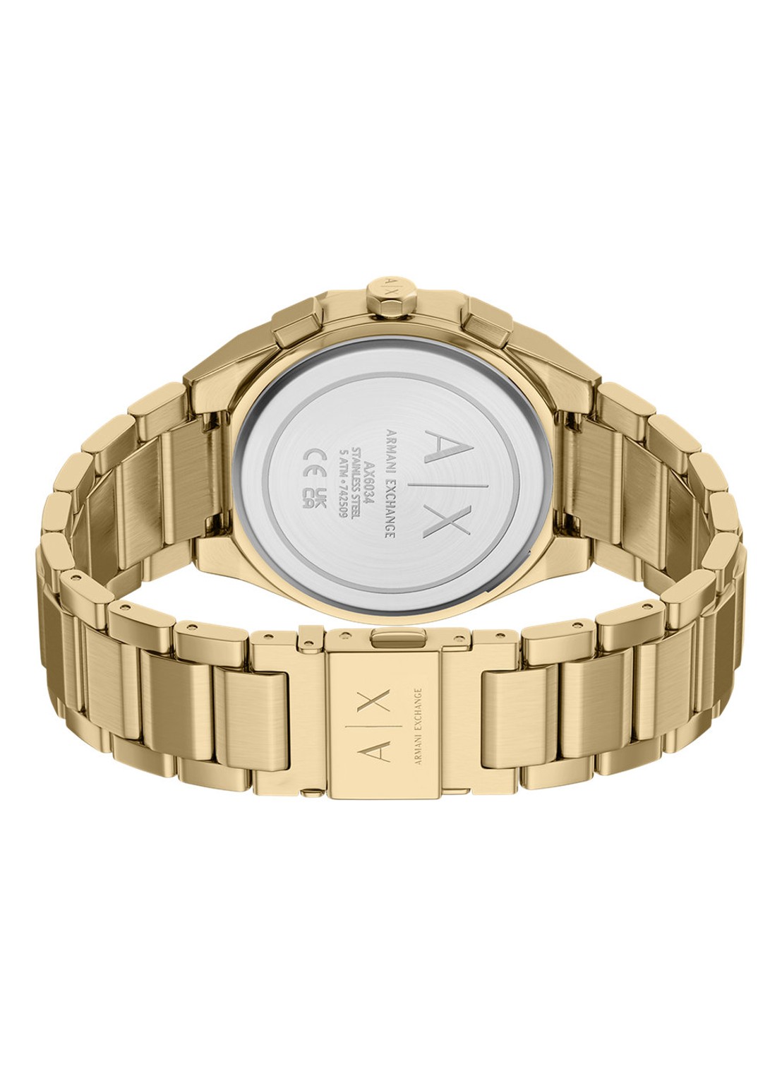 Armani Horloge AX6034 - detail 3 goud