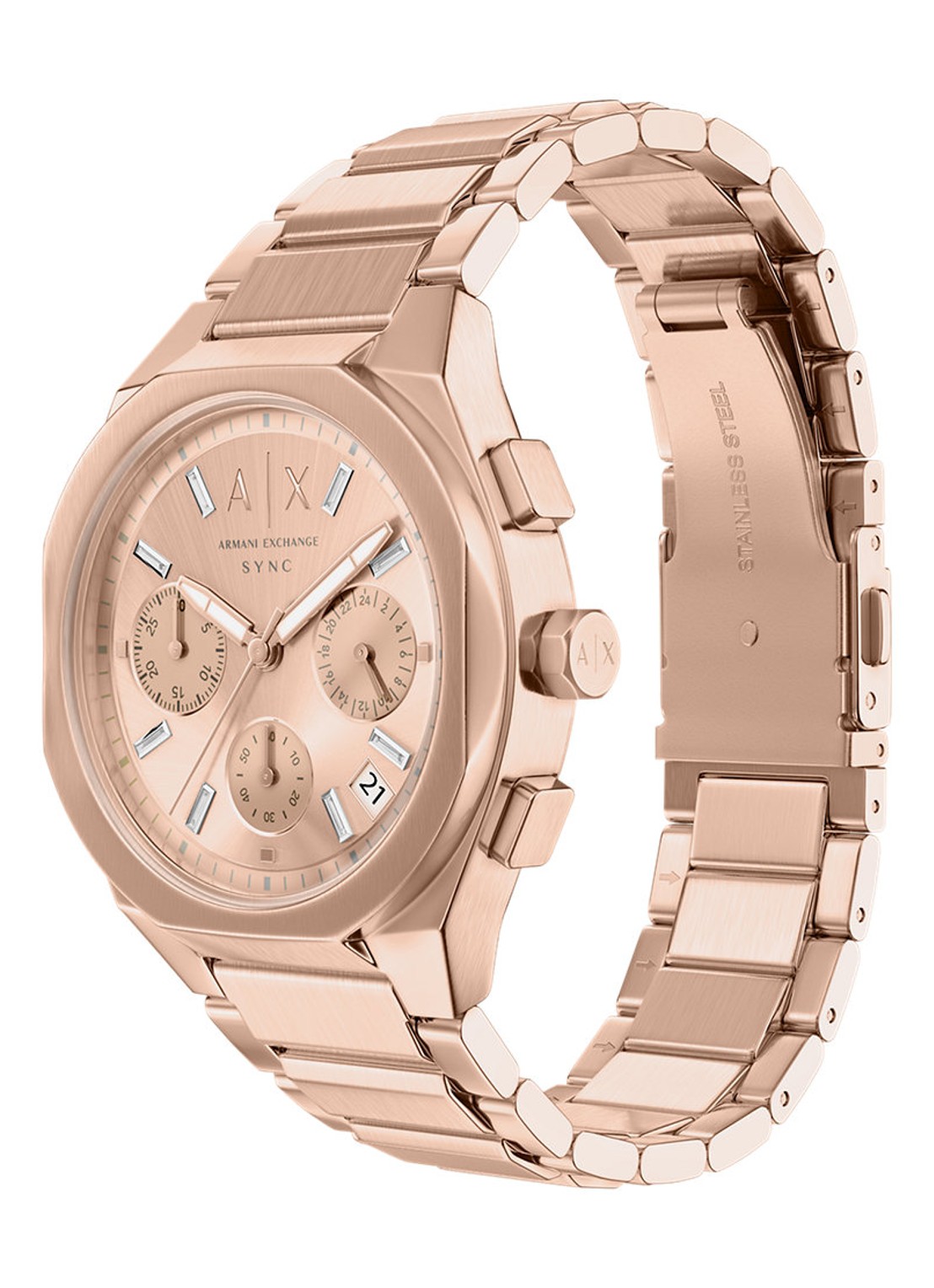 Armani Horloge AX6035 - detail 4 roségoud
