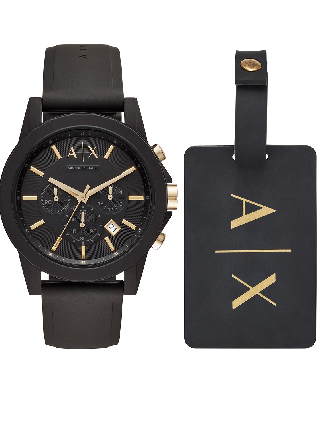 Armani Horloge AX7105 - voorkant 3 zwart