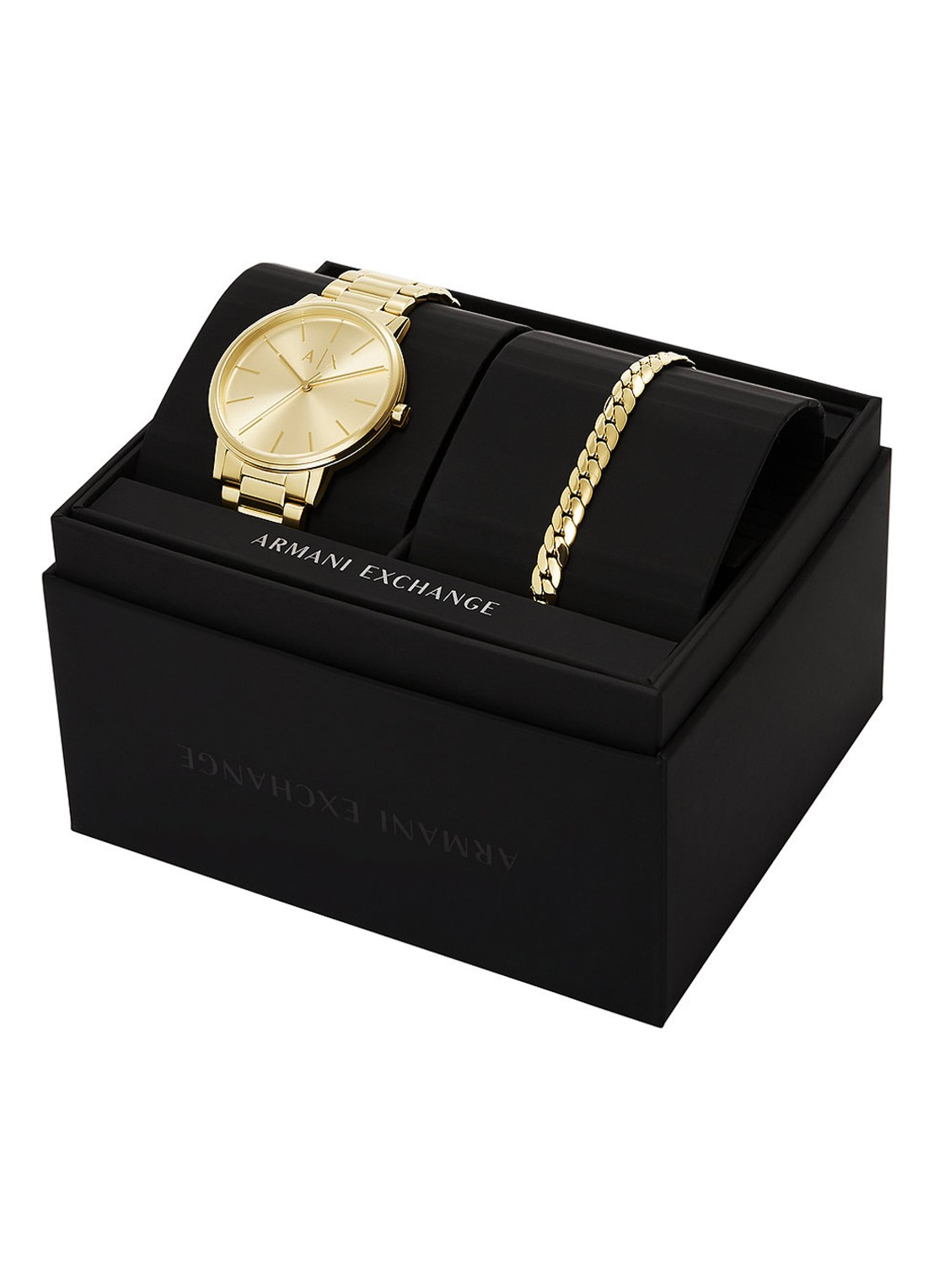 Armani Horloge en armband giftset AX7144SET - detail 4 goud
