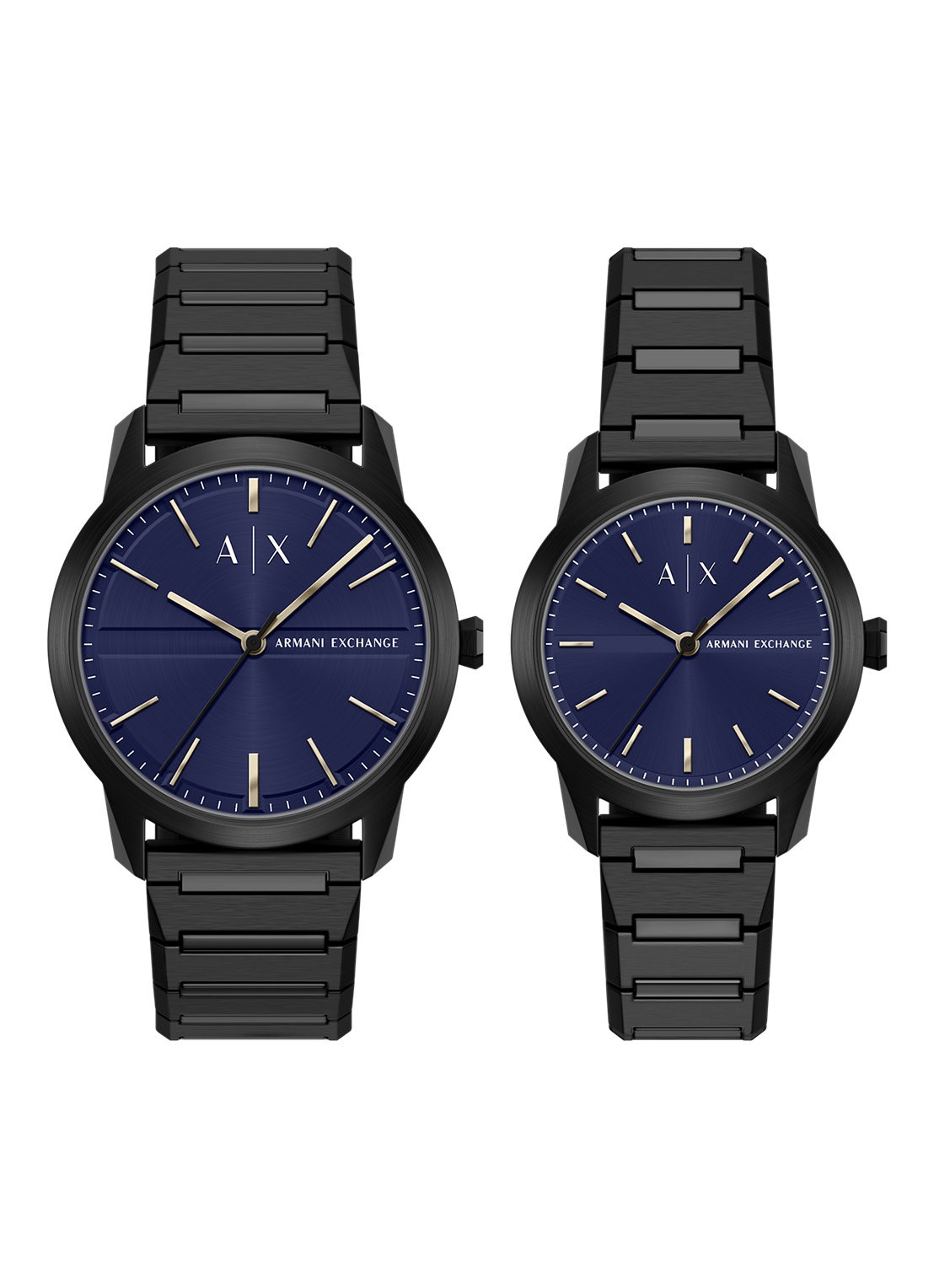 Armani Horloge set van 2 AX7179SET - voorkant 6 zwart