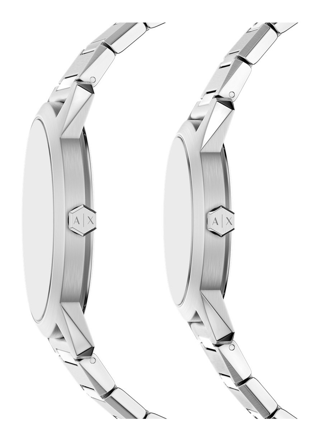 Armani Horloge set van 2 AX7180SET  - detail 3 zilver