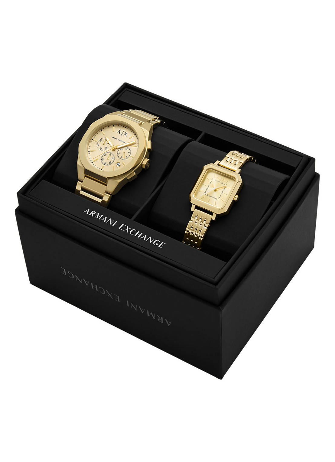 Armani Horloges set van 2 AX7171SET - detail 3 goud
