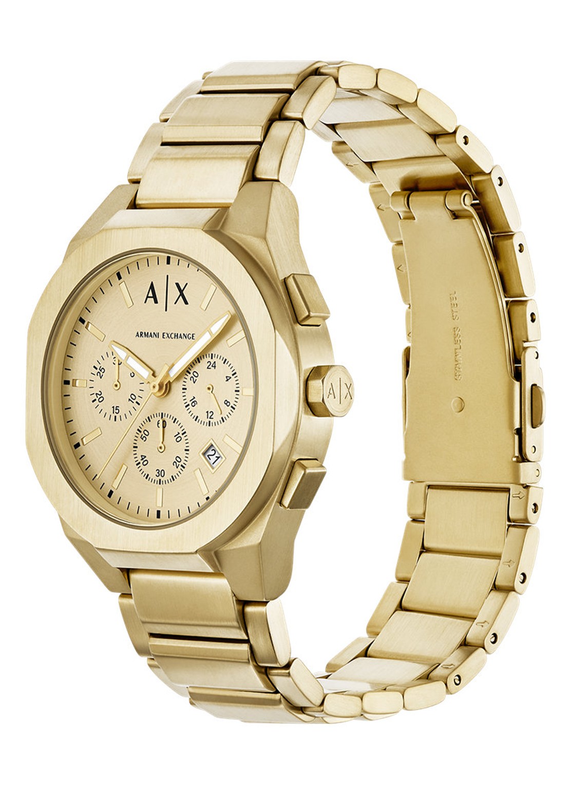 Armani Horloges set van 2 AX7171SET - detail 4 goud