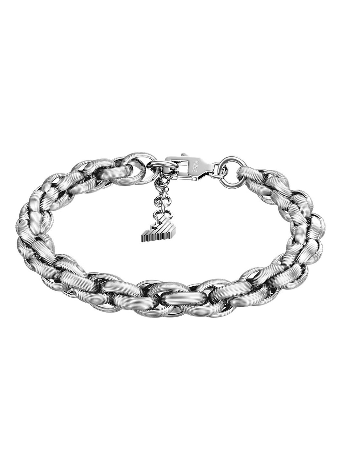 Armani Iconic Trend armband EGS3377040 - detail 2 zilver