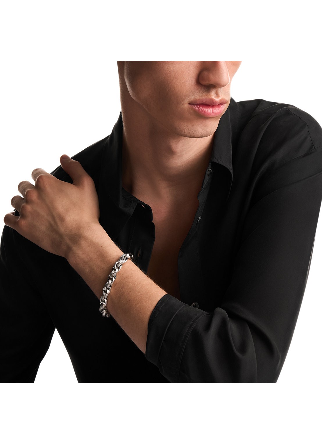 Armani Iconic Trend armband EGS3377040 - detail 3 zilver