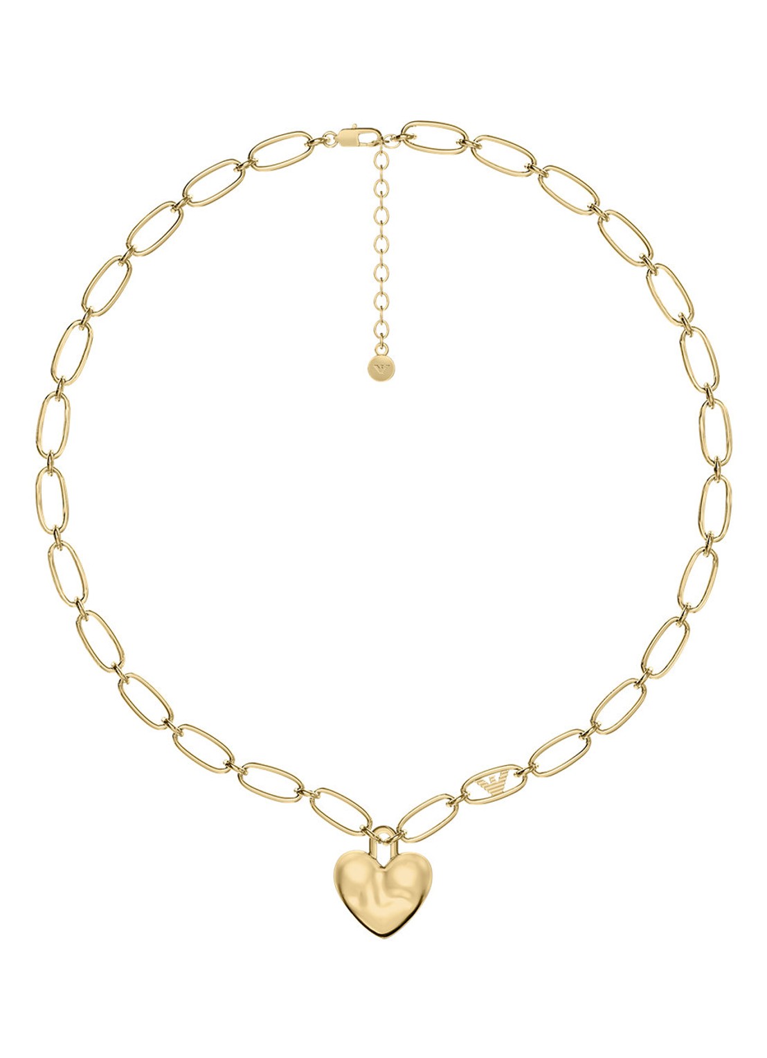 Armani Iconic Trend ketting verguld EGS3406710 - detail goud