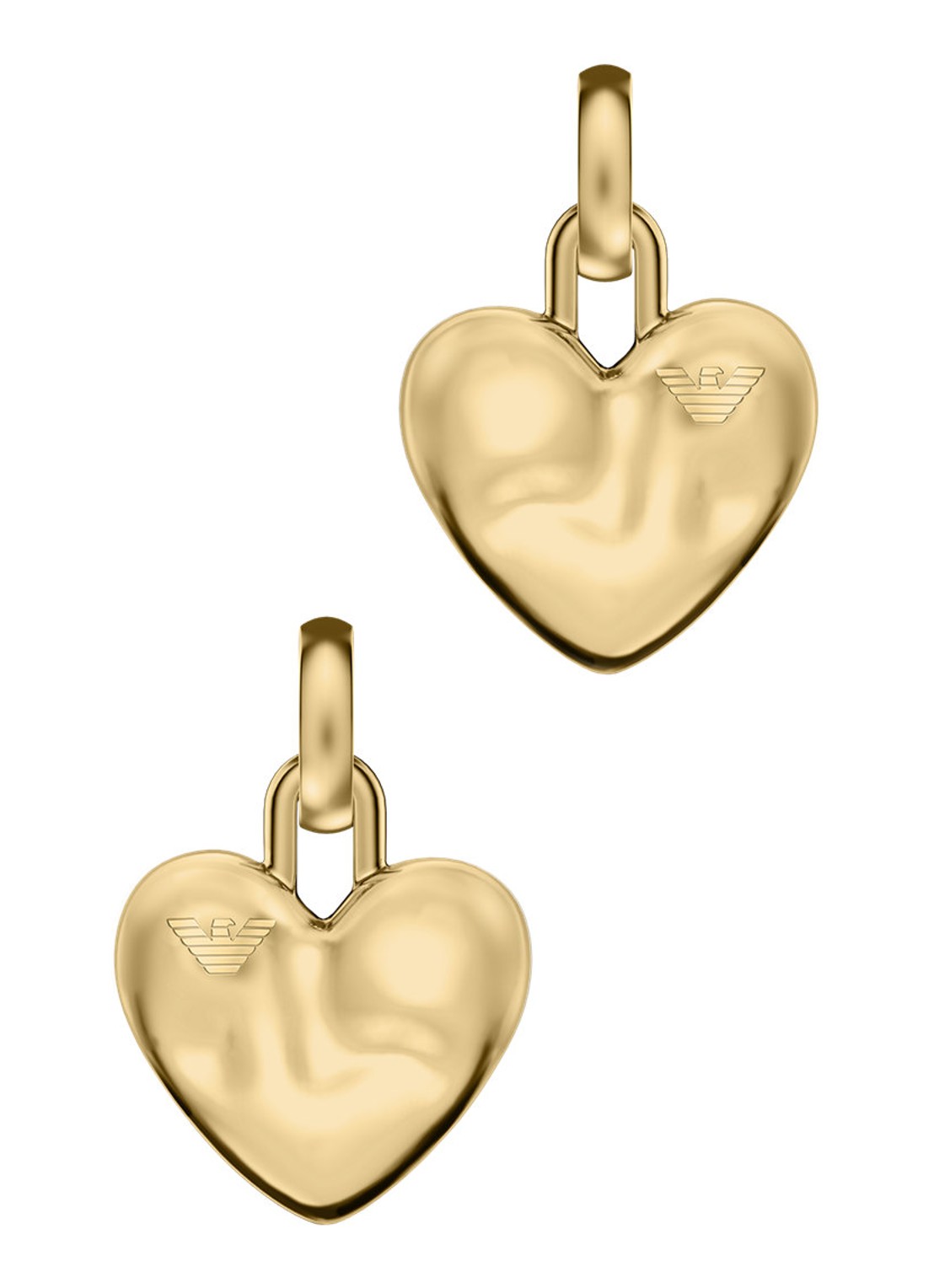 Armani Iconic Trend oorringen verguld EGS3408710 - detail goud