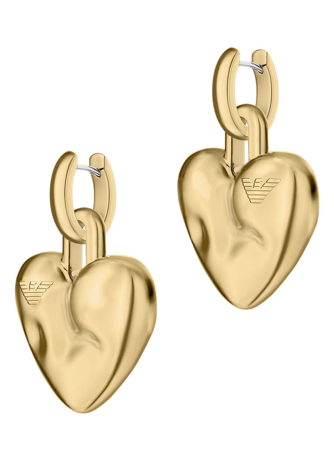 Armani Iconic Trend oorringen verguld EGS3408710 - voorkant 4 goud