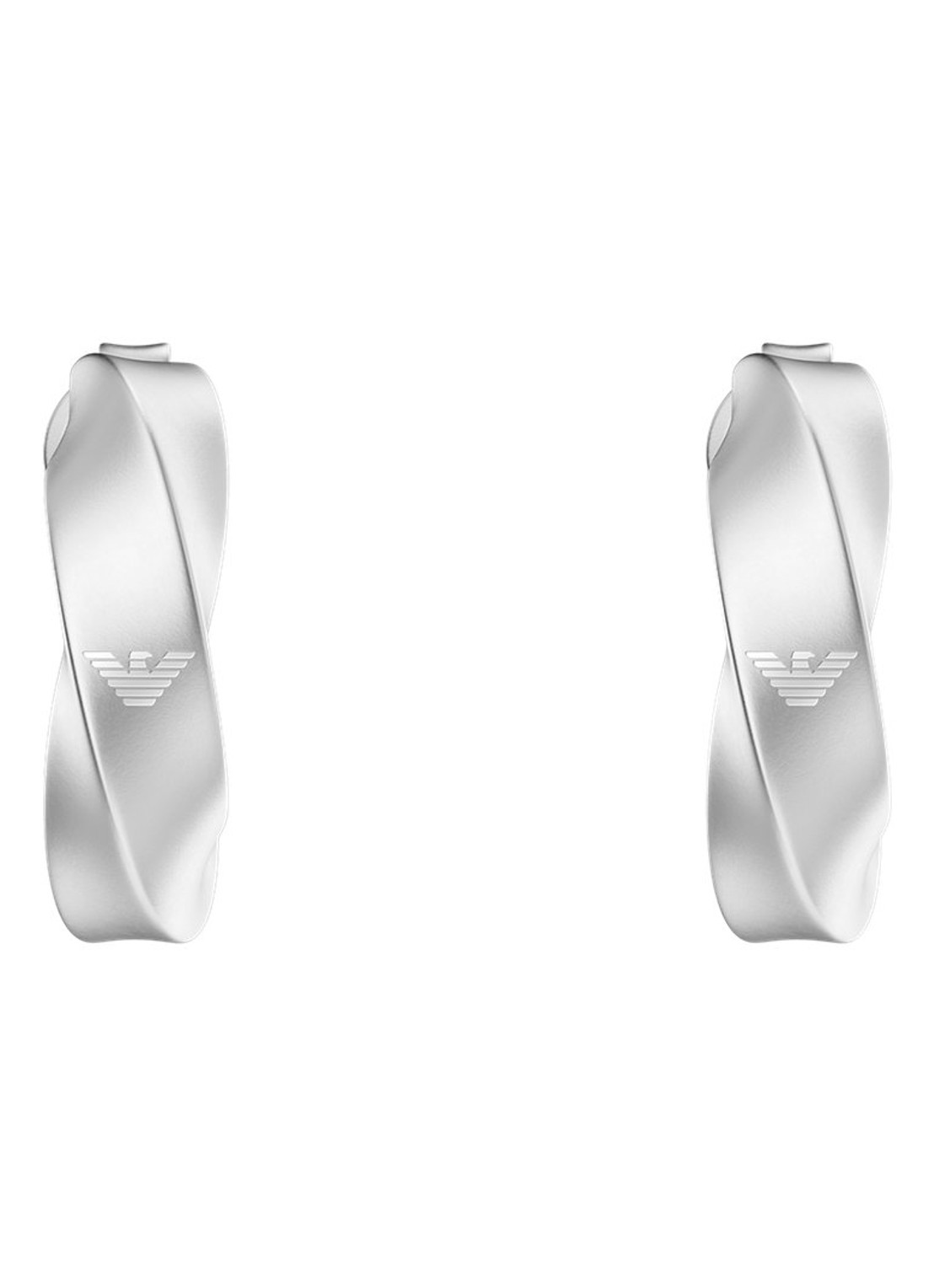 Armani Iconic Trend oorstekers EGS3365040 - detail zilver