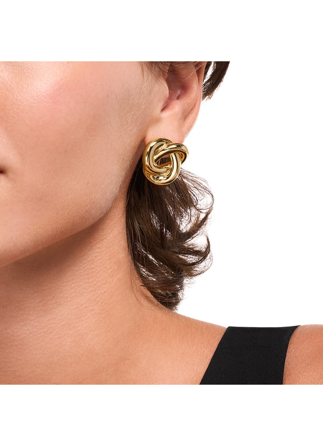 Armani Iconic Trend oorstekers verguld EGS3400710 - detail 4 goud
