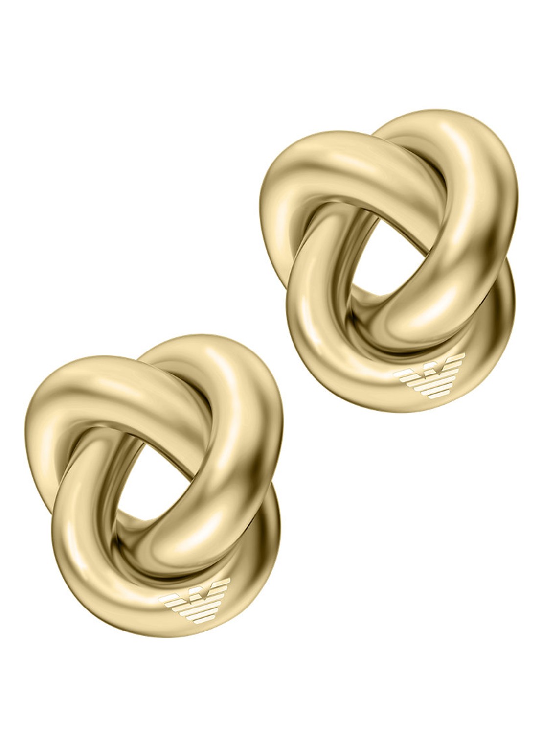 Armani Iconic Trend oorstekers verguld EGS3400710 - voorkant goud
