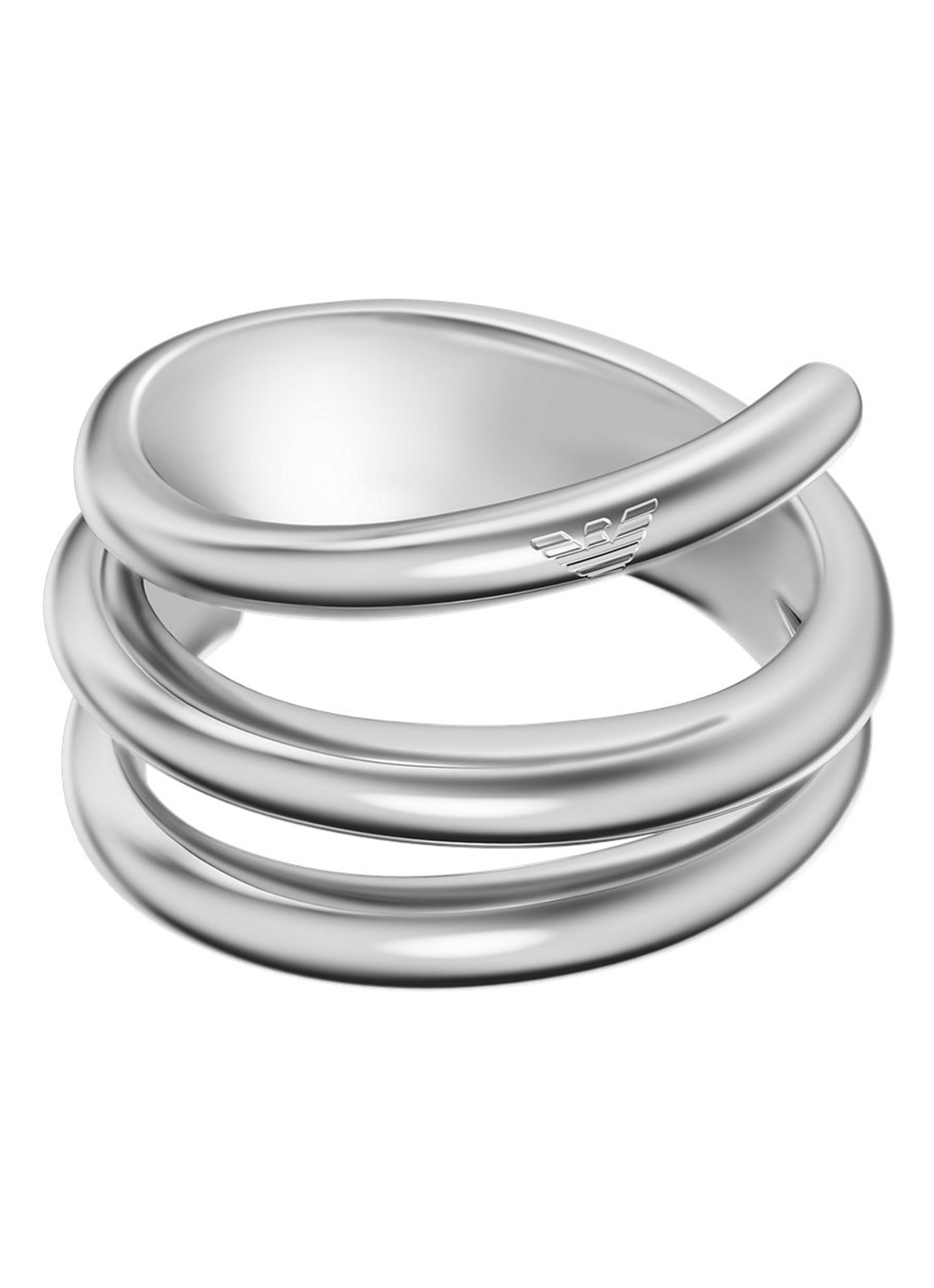 Armani Iconic Trend ring EGS3396040 - detail zilver