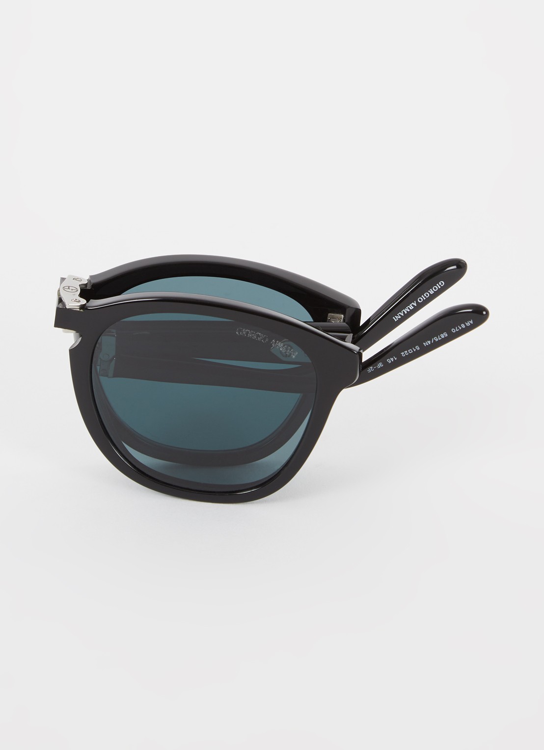 Armani Inklapbare zonnebril gepolariseerd AR8170  - detail 6 zwart