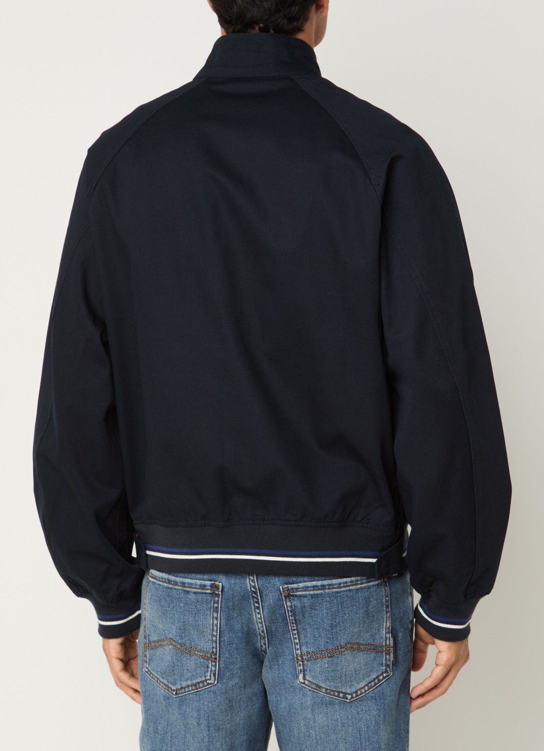 Armani Jack met klepzakken - achterkant 3 donkerblauw