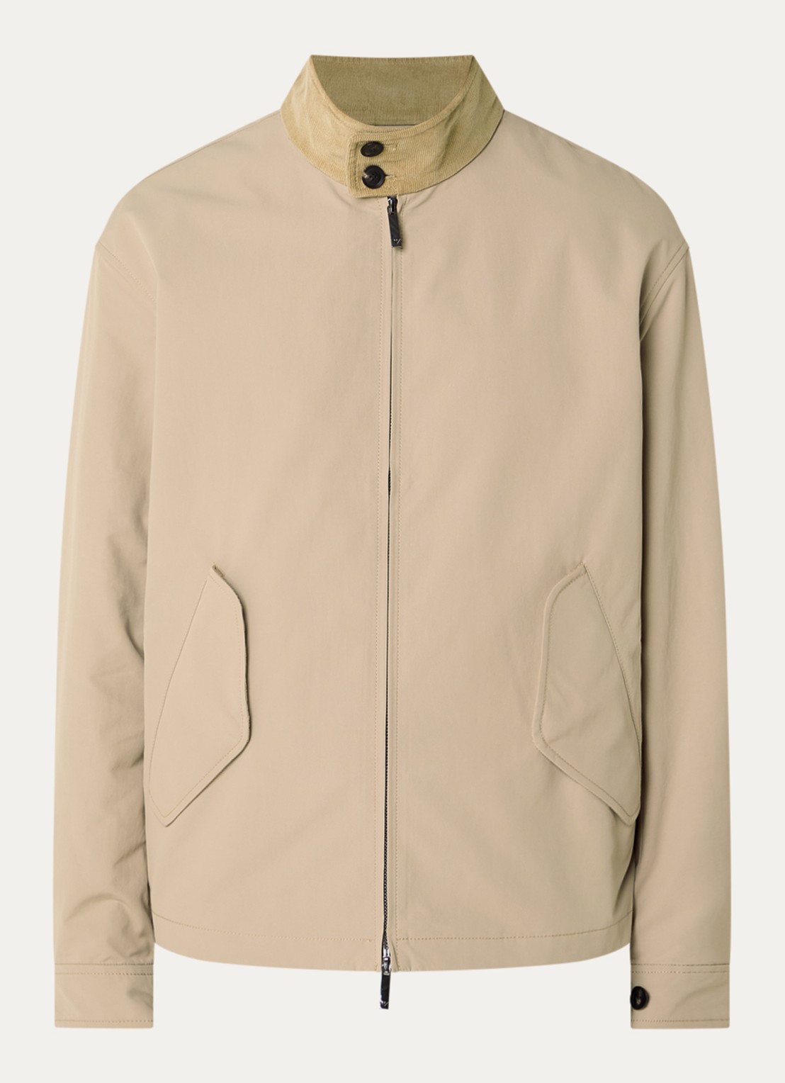 Armani Jack met klepzakken - voorkant 3 beige