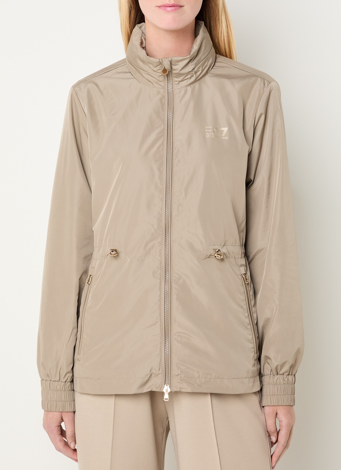 Armani Jack met logo en ritszakken - detail 4 khaki