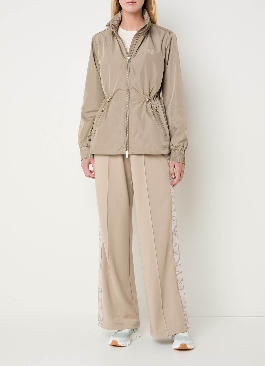 Armani Jack met logo en ritszakken - voorkant 2 khaki