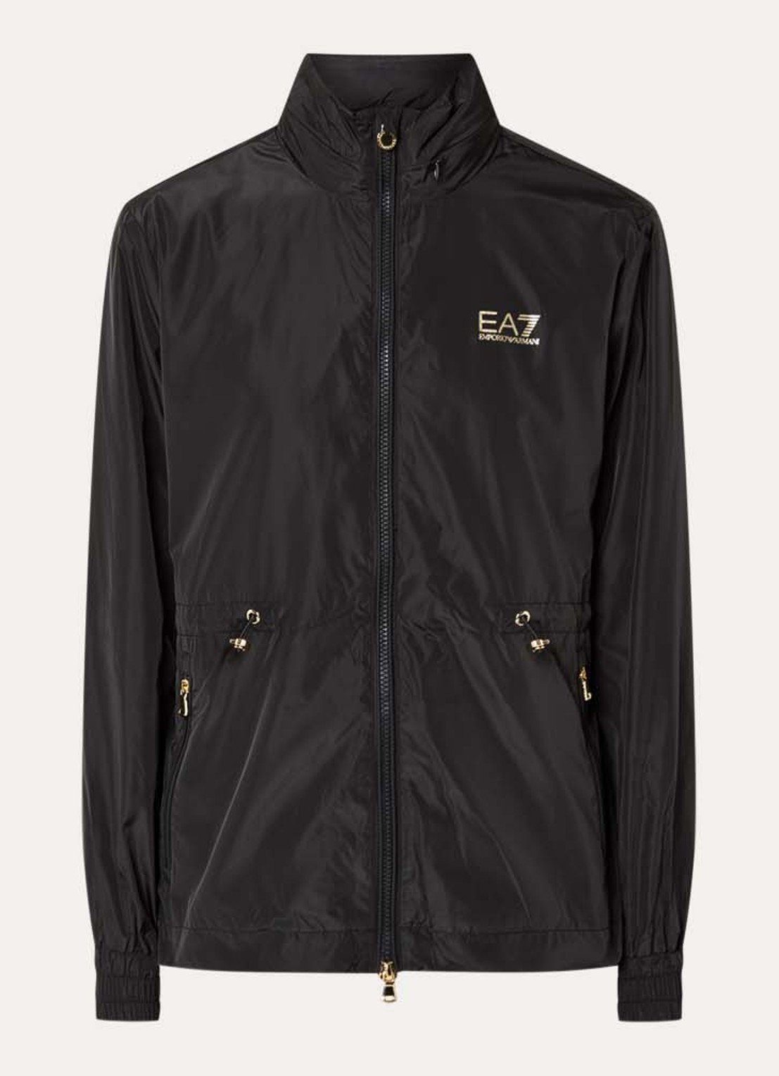 Armani Jack met logo en ritszakken - voorkant 3 zwart