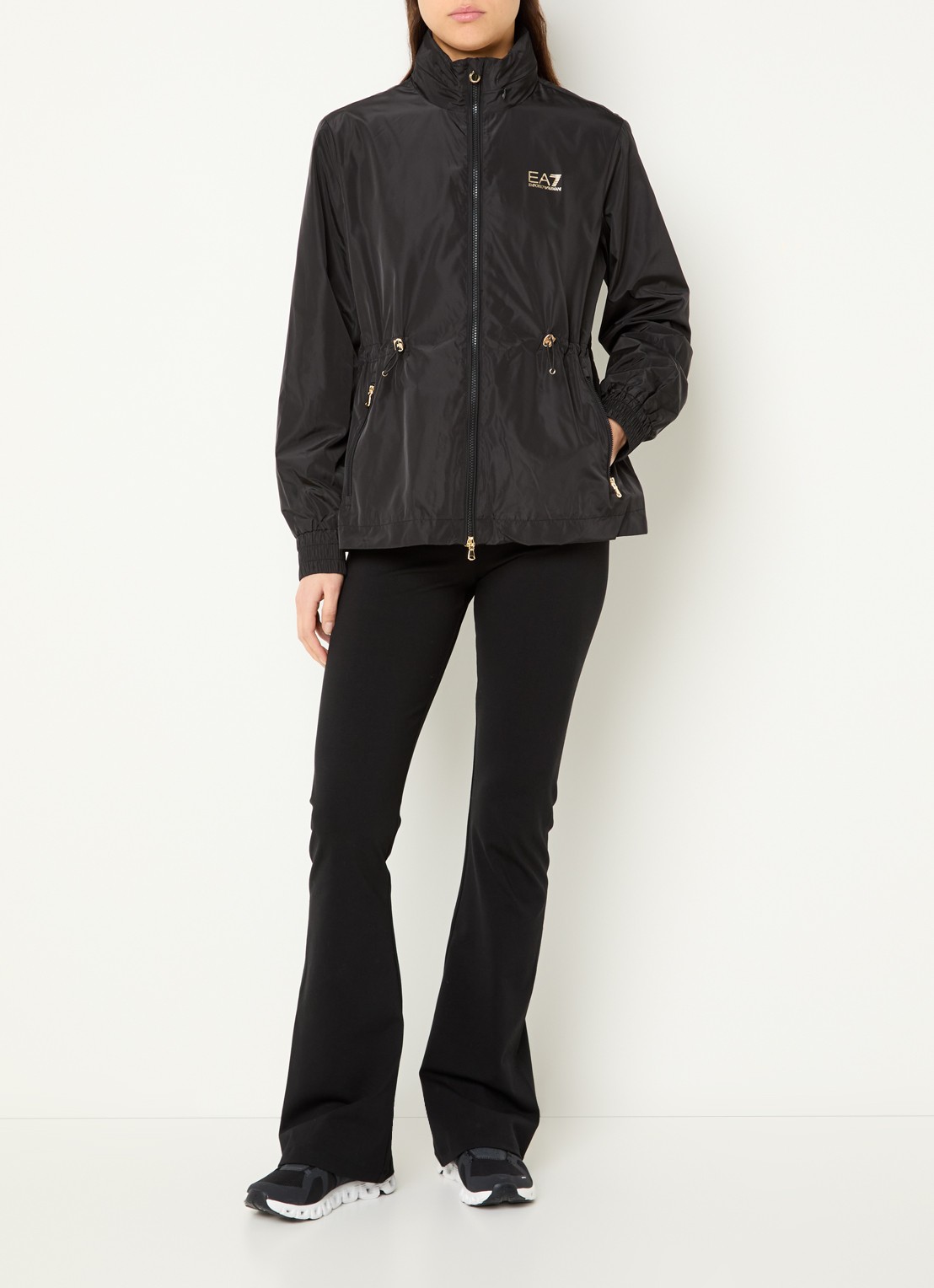 Armani Jack met logo en ritszakken - voorkant 4 zwart