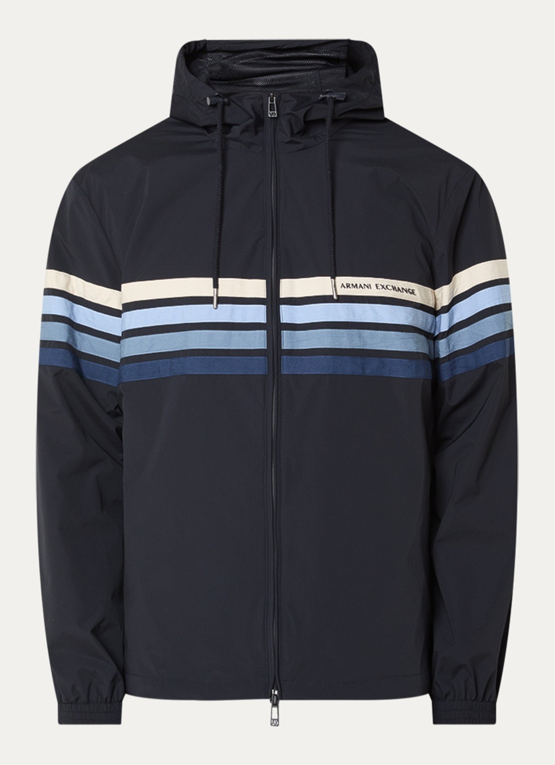 Armani Jack met logo en steekzakken - voorkant 2 donkerblauw